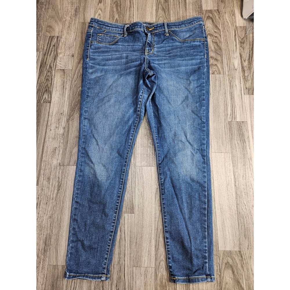 Mossimo Denim Jeggings Womens 16/33 Reg Blue Power Stretch Mid-Rise Jeans